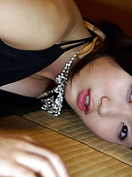 Noriko Kijima Asian with sexy lips and juicy bum is perfect model